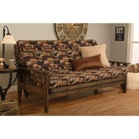 Tucson FrameRustic Walnut FinishPeters Cabin Mattress