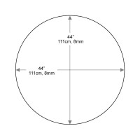 Dulles Glass 44 Round Glass Table Top Tempered 12 Thick Bevel Polished Glass