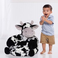 Trend Lab Cow Toddler Chair Plush Character Kids Chair Comfy Furniture Pillow Chair For Boys And Girls, 21 X 19 X 19 Inches