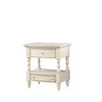 Comfort Pointe Shelton 2-Drawer Wood Nightstand In Antique White