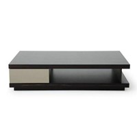 Homeroots Furniture Modern Oak & Grey Gloss Coffee Table