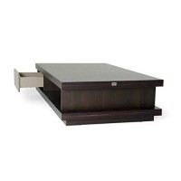 Homeroots Furniture Modern Oak & Grey Gloss Coffee Table