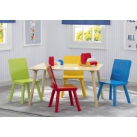 Delta Children Kids Table And Chair Set 4 Chairs Included Naturalprimary