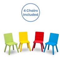 Delta Children Kids Table And Chair Set 4 Chairs Included Naturalprimary