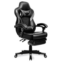 Artethys Gaming Chair For Adults Ergonomic Racing Style High Back Computer Chair With Footrest Headrest And Lumbar Support Pu Leather 90-150 Degree Tilt