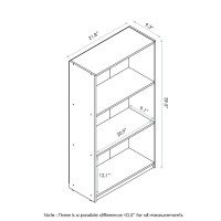 Furinno Basic 3-Tier Bookcase Storage Shelves, Light Blue, 99736LBL