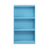 Furinno Basic 3-Tier Bookcase Storage Shelves, Light Blue, 99736LBL