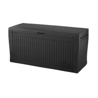 Keter Comfy Storage Box 270 L, Graphite Color, 116.7 X 54.6 X 8.6 Cm
