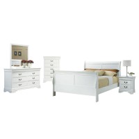 Louis Philippe Bedroom Set with Sleigh Headboard