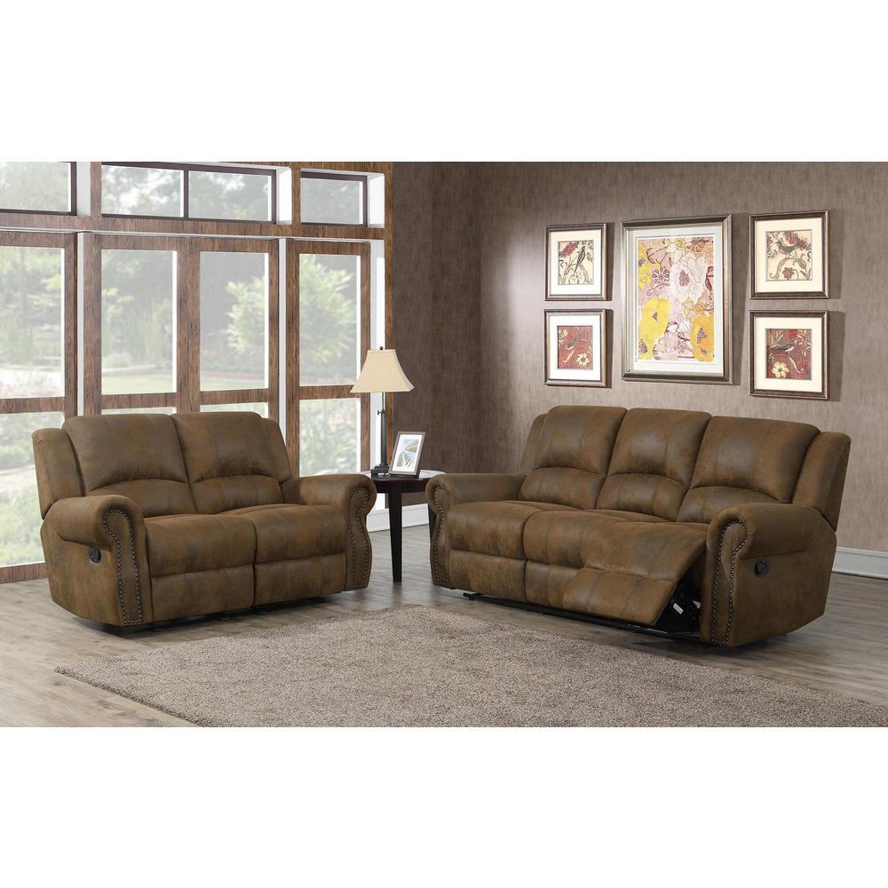 Sir Rawlinson Upholstered Living Room Set Buckskin Brown