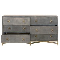 Strand Shagreen 6Drawer Double Dresser