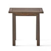 Christopher Knight Home Sadie Outdoor Acacia Wood Accent Table Gray Finish