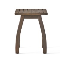 Christopher Knight Home Sadie Outdoor Acacia Wood Accent Table Gray Finish