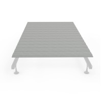 Greaton, 0.75-Inch Heavy Duty Wooden Bunkie Board/Bed Cover, Enhance Mattress Support, King, Grey, Horizontal Slat