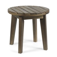 Christopher Knight Home Parker Outdoor 16 Acacia Wood Side Table Gray Finish