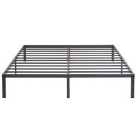 Vecelo 14 Inch King Metal Platform Bed Frame, Mattress Foundation, No Box Spring Needed,Steel Slat Support