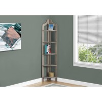 Monarch Specialties BOOKCASE One Size DARK TAUPE