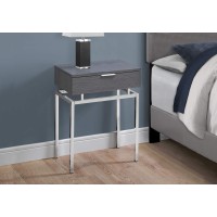 Monarch Specialties I Accent END Table Night Stand GREY