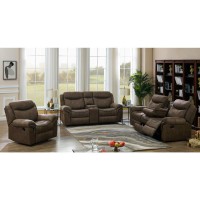 Sawyer Upholstered Tufted Living Room Set Macchiato Brown