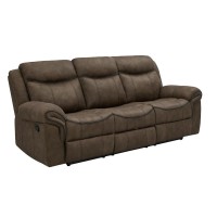 Sawyer Upholstered Tufted Living Room Set Macchiato Brown