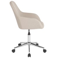 Cortana Home and Office Mid-Back Chair in Beige Fabric