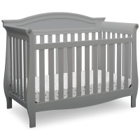 Delta Children Lancaster 4-In-1 Convertible Baby Crib, Grey