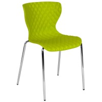 Lowell Contemporary Design Citrus Green Plastic Stack Chair