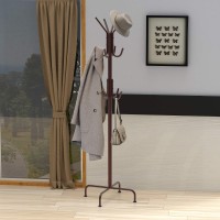 Simple Houseware Standing Coat And Hat Hanger Organizer Rack Bronze