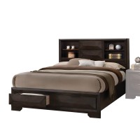 Acme Merveille Queen Bed With Storage In Espresso