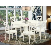 Dining Room Set Linen White AVBO7LWHLC