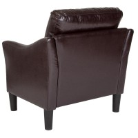 Asti Upholstered Chair in Brown LeatherSoft