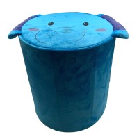 Storl Organizer Storage Stool For Toy And Cloth And Kids Stool Elephant 12Wx13H