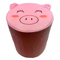 Storl Organizer Storage Stool For Toy And Cloth And Kids Stool Pig 12Wx13H