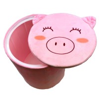 Storl Organizer Storage Stool For Toy And Cloth And Kids Stool Pig 12Wx13H