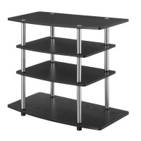 Convenience Concepts Designs2Go No Tools Highboy Tv Stand Black