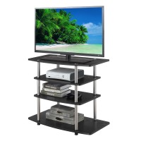 Convenience Concepts Designs2Go No Tools Highboy Tv Stand Black