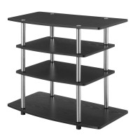 Convenience Concepts Designs2Go No Tools Highboy Tv Stand Black