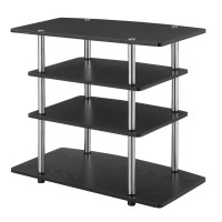 Convenience Concepts Designs2Go No Tools Highboy Tv Stand Black