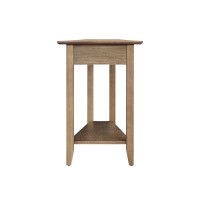 Convenience Concepts American Heritage Wedge End Table With Shelf 24L X 16W X 24H Driftwood