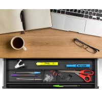 Mount-It! Under Desk Pencil Drawer - Slide Out Under Desk Tray For Storage Of Pen, Pencil And Other Office Essentials, 21.2 Inch Wide, Black