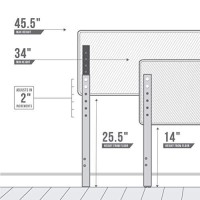 Lucid Mid-Rise Upholstered Headboard-Adjustable Height From 34