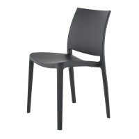 Lagoon Sensilla Dark Grey Stack-Able Dinning Chair - 4 Pcs/Set