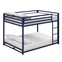 Dhp Miles Metal Bunk Bed, Blue, Full/Full