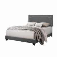 AcME Ishiko II Queen Bed in gray Fabric 20910QD0102H7c9U8