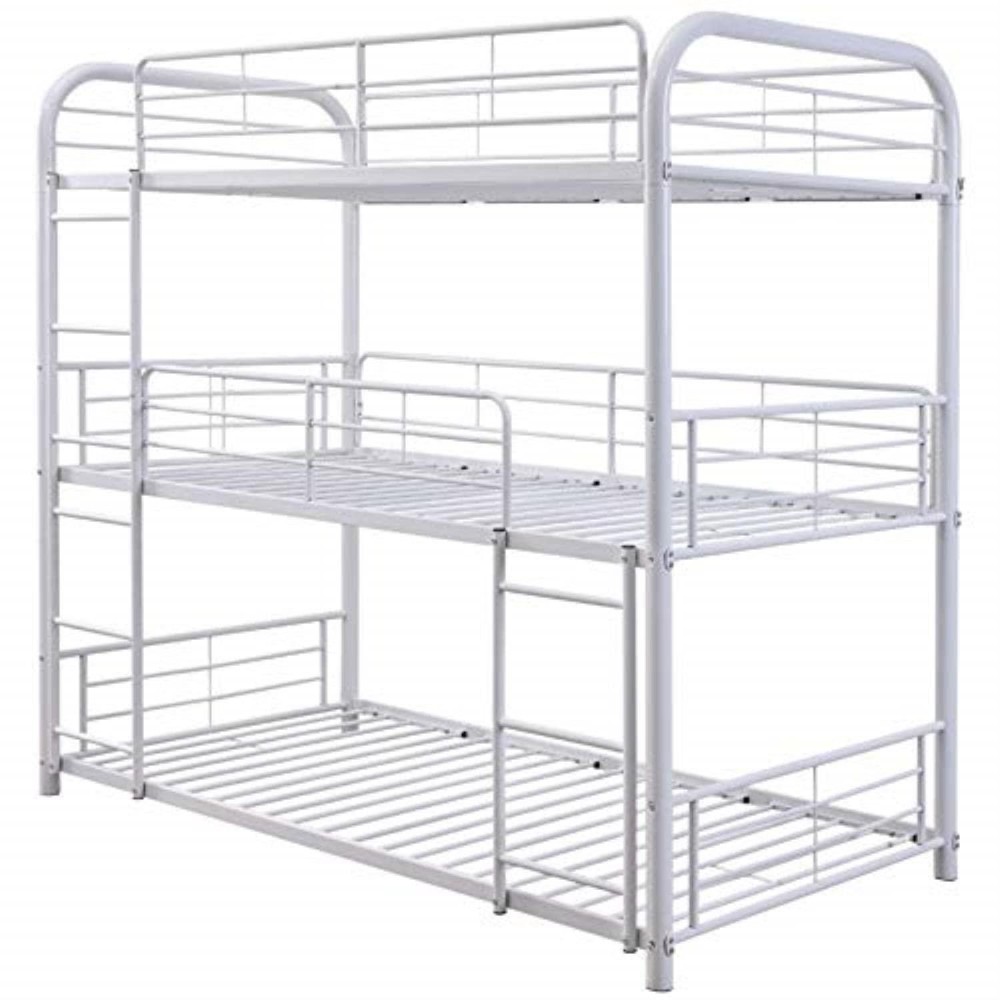 Acme Cairo Triple Twin Bunk Bed in White