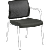 Lorell Stackable Chair Mesh BackFabric Seat Kit Black Fabric 1 Each