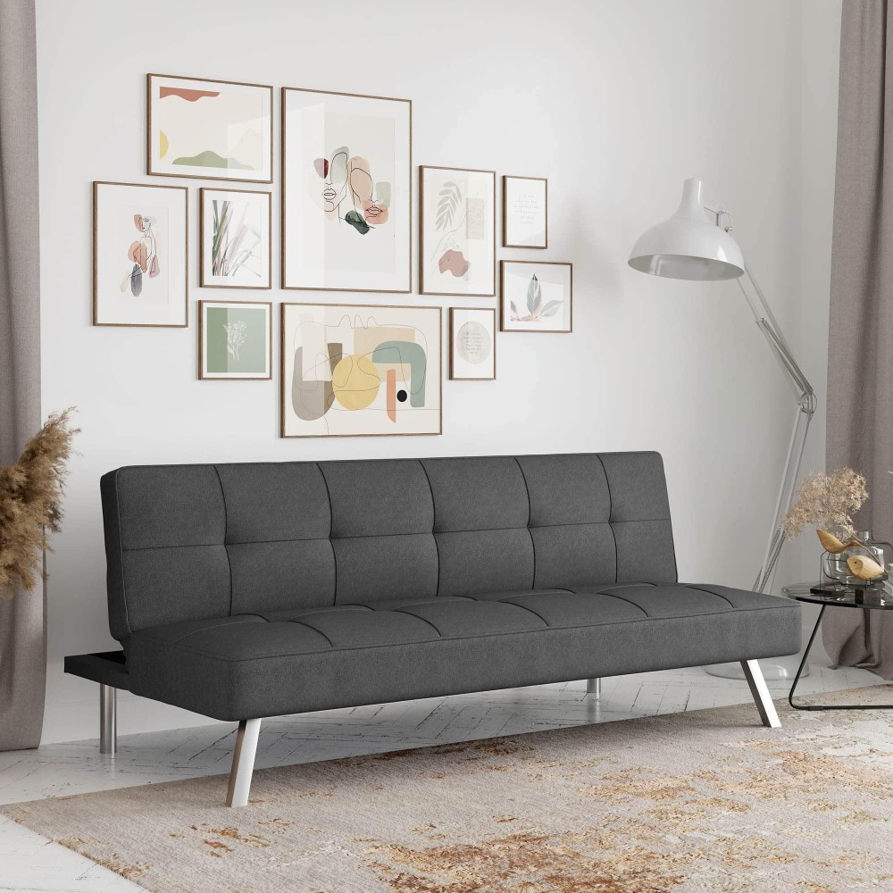 Serta Rane Convertible Sofa Bed Charcoal