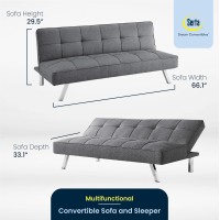 Serta Rane Convertible Sofa Bed Charcoal