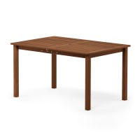 Furinno Tioman Outdoor Dining Table, Natural 35.5