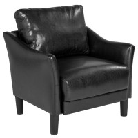 Asti Upholstered Chair in Black LeatherSoft